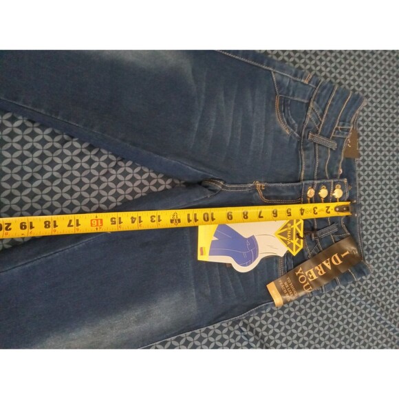 WAIST 27 INCHES SIZE 5 SKINNY JEANS STRETCH DENIM PUSH UP  BLUE 5-1 MK1410  SZ5 - Picture 5 of 11